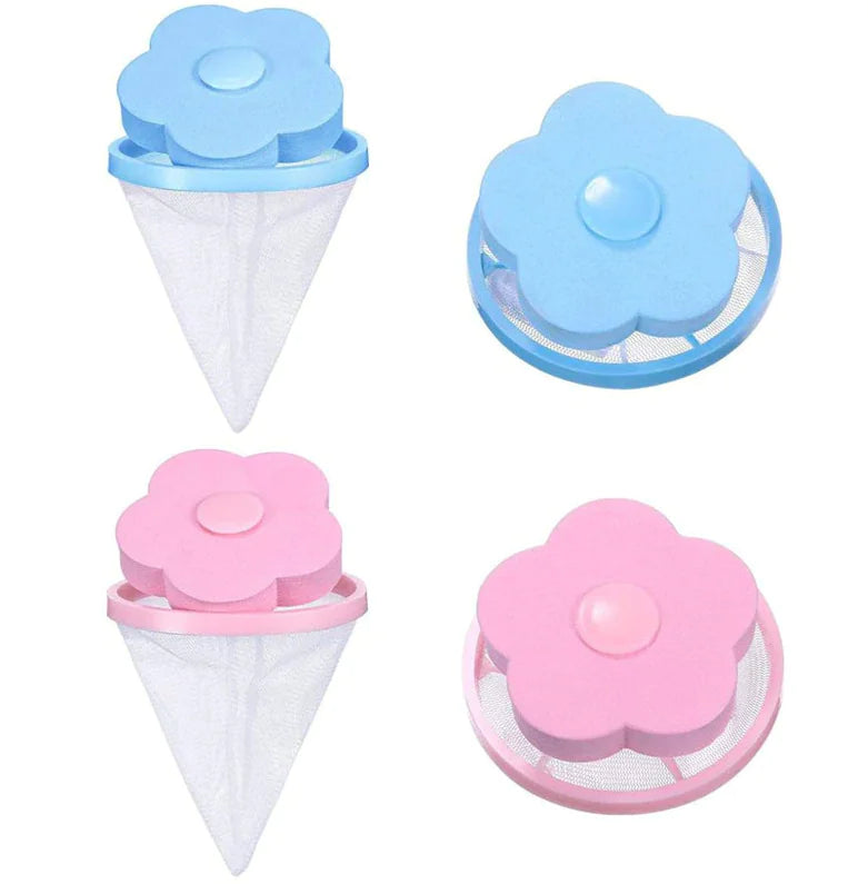 2 Pcs Floating Pet Fur Catcher For Washing Machine