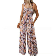 Spaghetti-strap Floral Print Overalls Frugal Finds Galore