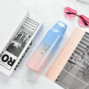 Gradient Color Double-Wall Stainless Steel Thermos Cup Frugal Finds Galore