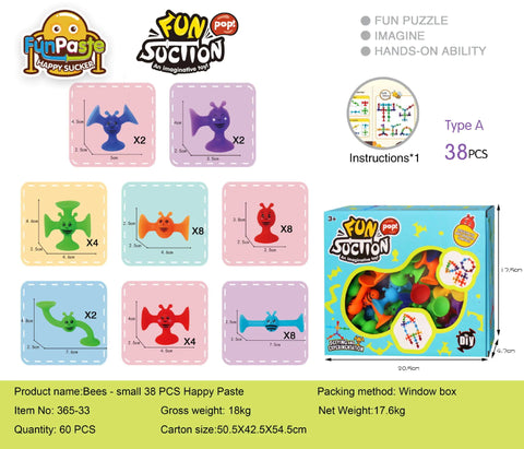 Bees Suction Cups Versatile Building Soft Blocks Toy Frugal Finds Galore