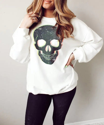 Loose Long Sleeve Sweatshirt with Lip Print Design Frugal Finds Galore