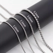 Titanium Steel Cuban Link Chain Necklace Frugal Finds Galore