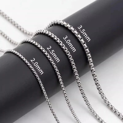 Titanium Steel Cuban Link Chain Necklace Frugal Finds Galore