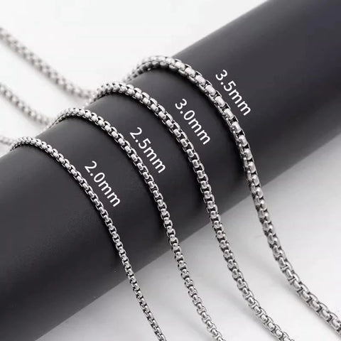 Titanium Steel Cuban Link Chain Necklace Frugal Finds Galore