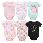 Baby Onesie Set, 6 Pieces Short Sleeve Outfit Frugal Finds Galore