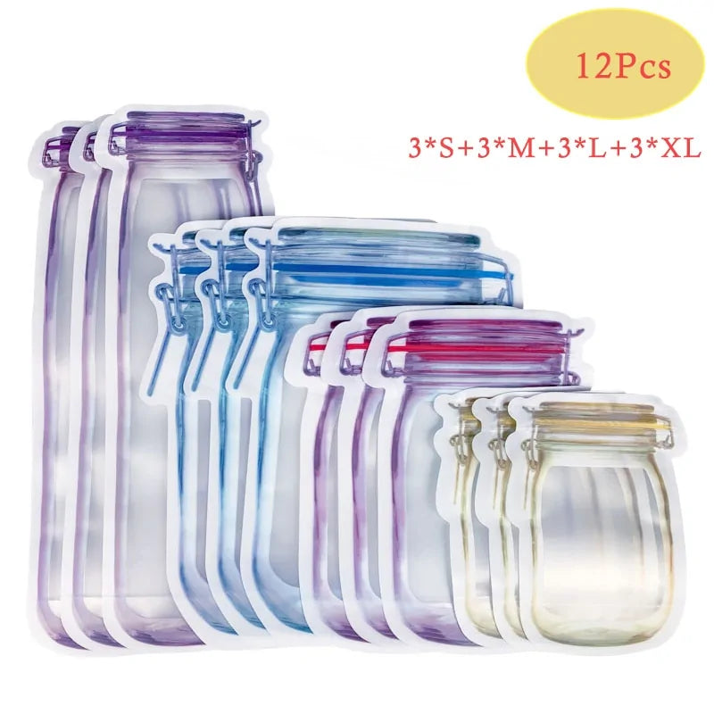 Reusable Mason Jar Bottle Bags