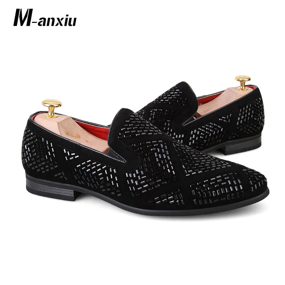 Rhinestone Loafer Shoes