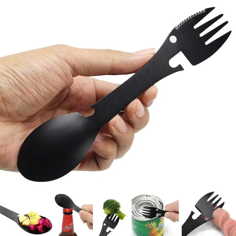 Portable Camping Cutlery Set - Stainless Steel Utensils Frugal Finds Galore