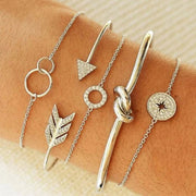 Stacked Bracelet Set #7 Silver Frugal Finds Galore