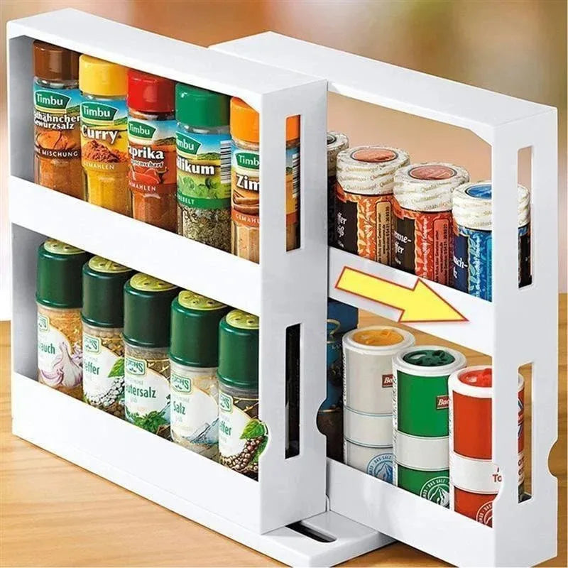 Multi-Function Tier Rotate Spice Storage