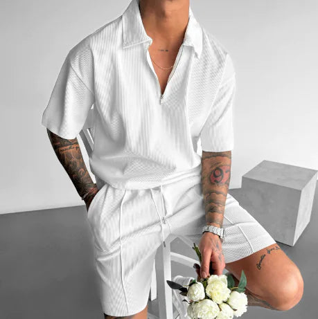 Men's Casual One-Piece Suit with Belted Overalls Frugal Finds Galore