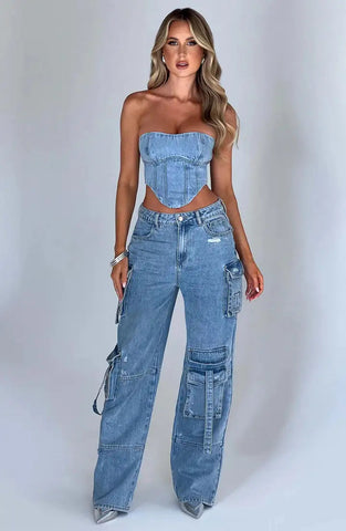 Cargo Denim Jeans Frugal Finds Galore