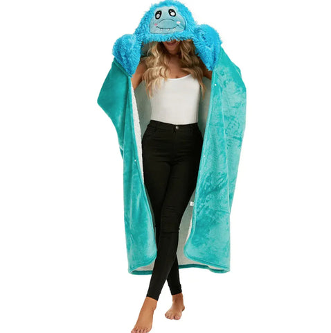 Cozy Critter Hooded Blanket Hoodie Frugal Finds Galore