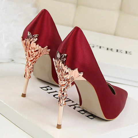 Luxury Silk High Heels Frugal Finds Galore
