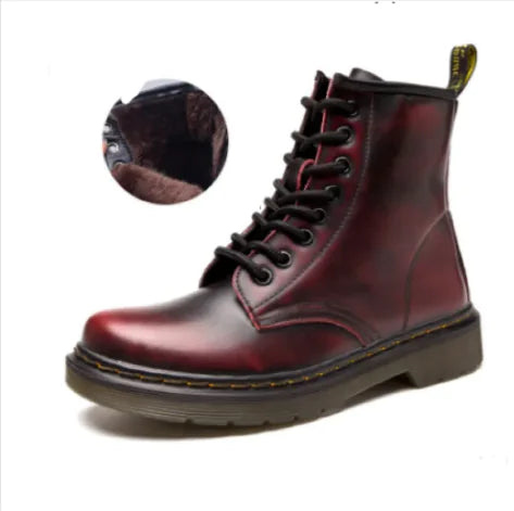 Low-Heeled Leather Martin Boots Frugal Finds Galore