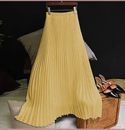 High Waist Solid Color Chiffon Half-Length Skirt Frugal Finds Galore