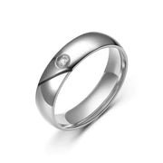 Stainless Steel Couple Ring with Diamond Design Frugal Finds Galore