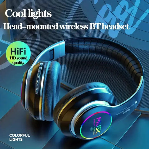 Wireless Sports Headphones with Cool Lighting and Surround Sound Frugal Finds Galore
