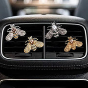 Cute Bee Car Air Freshener Clip with Pearl & Rhinestones Frugal Finds Galore