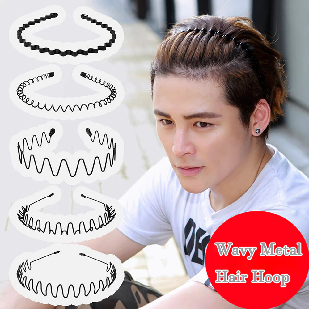 6Pcs Metal Sports Headband