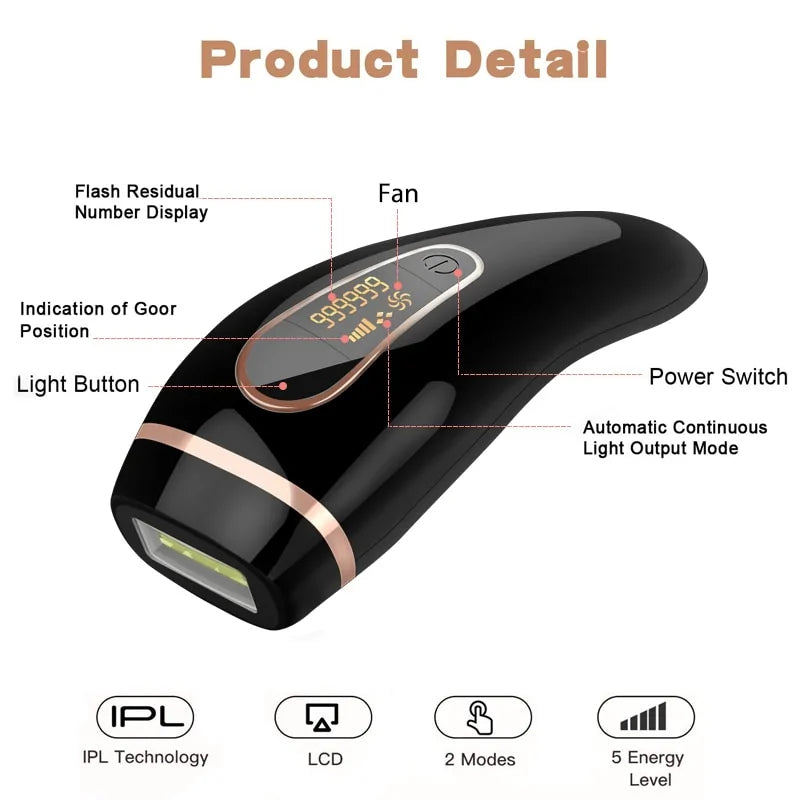 LCD Screen
Epilator
Rechargeable
Hair Removal
Facial
Laser