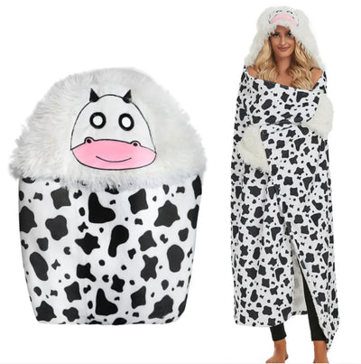 Cozy Critter Hooded Blanket Hoodie Frugal Finds Galore