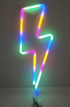 New LED Neon Sign Lightning Shaped