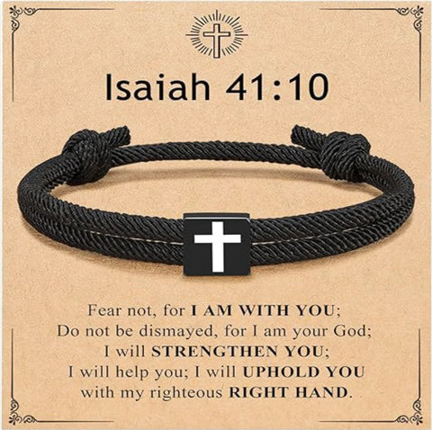 Milan Rope Braided Cross Bracelet Frugal Finds Galore