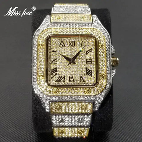 MISSFOX Ice Out Watch For Men Frugal Finds Galore