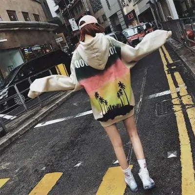 Sudadera con capucha de puestas de sol en Hollywood