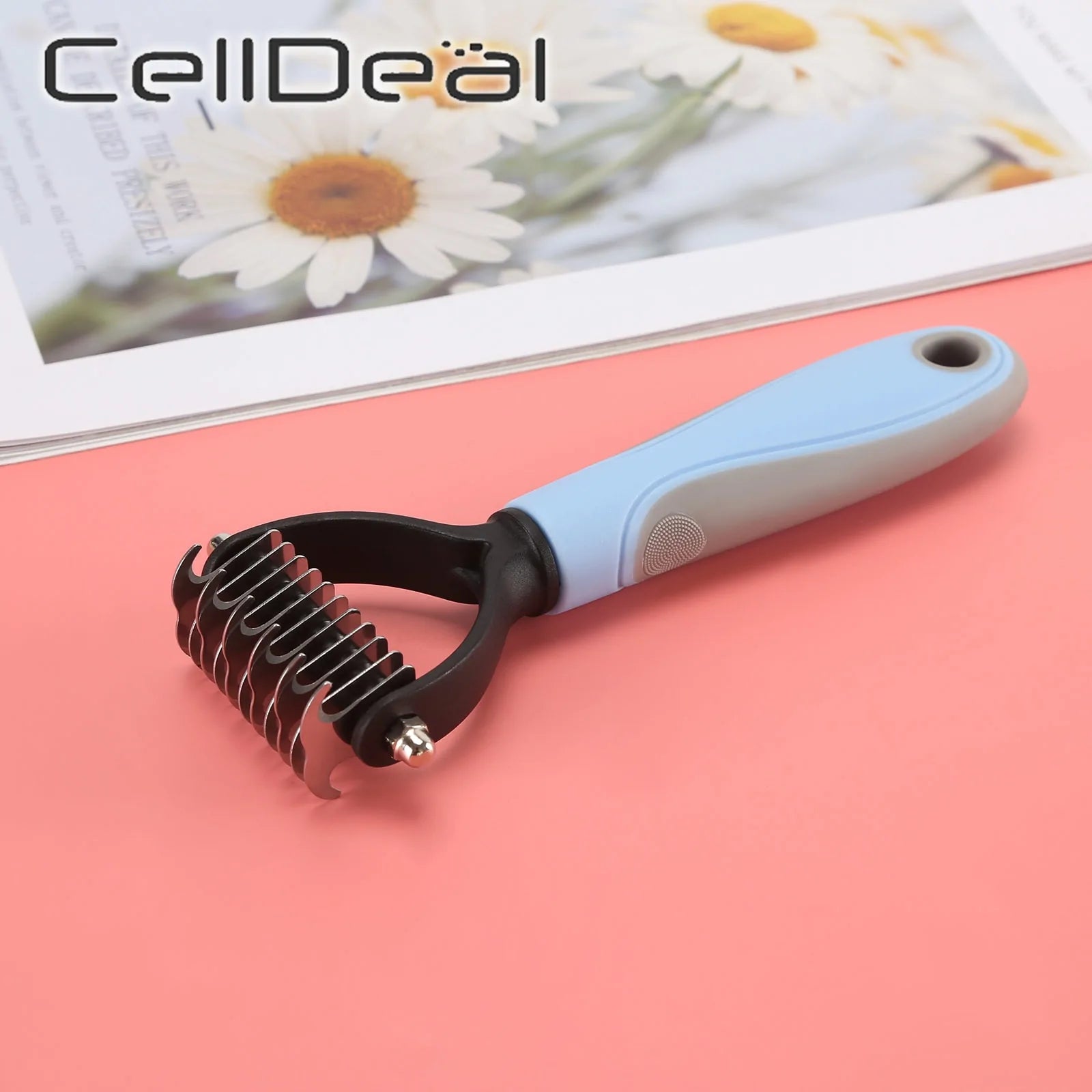 Precise Hair Removal Comb: Dematting and Deshedding Grooming Tool for Dogs and Cats