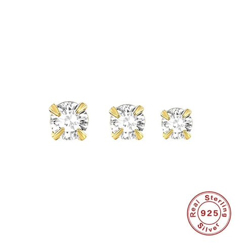 Sterling Silver Crystal Stud Earrings Frugal Finds Galore