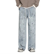 Retro Graffiti Distressed Jeans Frugal Finds Galore