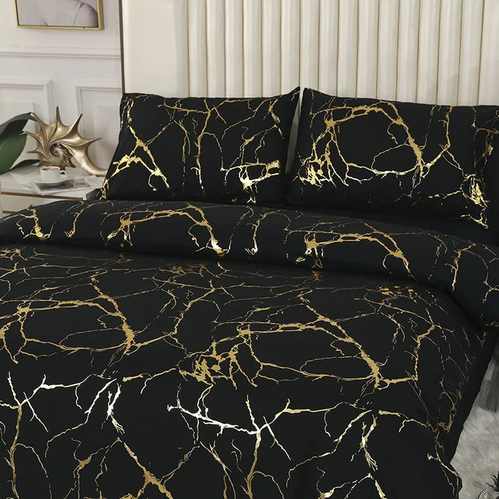 Three-piece Gilding Quilt Cover