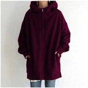 Women's Fuzzy Full-Zip Sport Pullover Hoodie Frugal Finds Galore