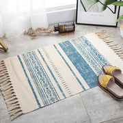 Vintage Nordic Minimalist Cotton Linen Area Rug Frugal Finds Galore