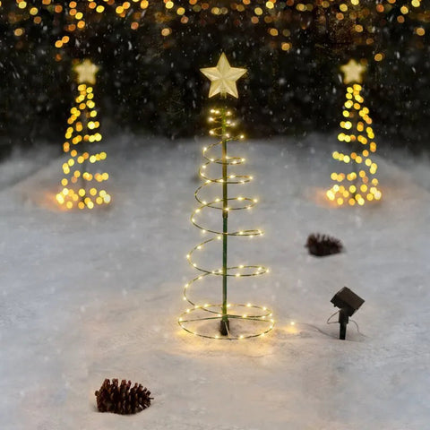 Christmas Tree Decoration Outdoor Courtyard Lighting Frugal Finds Galore