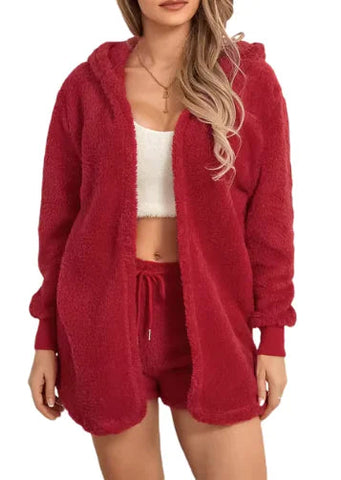 Women's Cozy Plush Loungewear Set Frugal Finds Galore