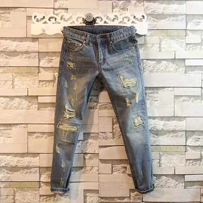 Ripped Cropped Jeans Pants Frugal Finds Galore
