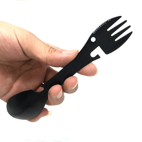 Portable Camping Cutlery Set - Stainless Steel Utensils Frugal Finds Galore