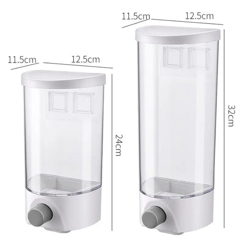 Wall-Mounted Food Storage Container and Cereal Dispenser Frugal Finds Galore