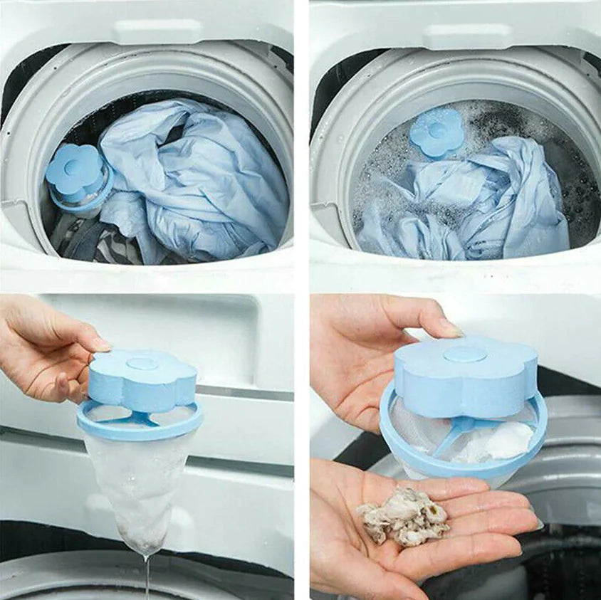 2 Pcs Floating Pet Fur Catcher For Washing Machine