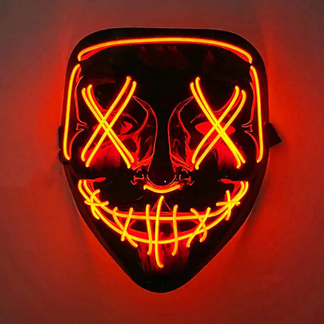 Wireless Halloween LED Purge Mask