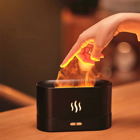 USB Flame Essential Oil Diffuser 180ML Ultrasonic Aroma Humidifier Frugal Finds Galore