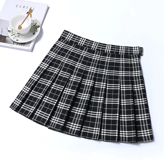 Classic Plaid Skirt Jk Uniform Skirt