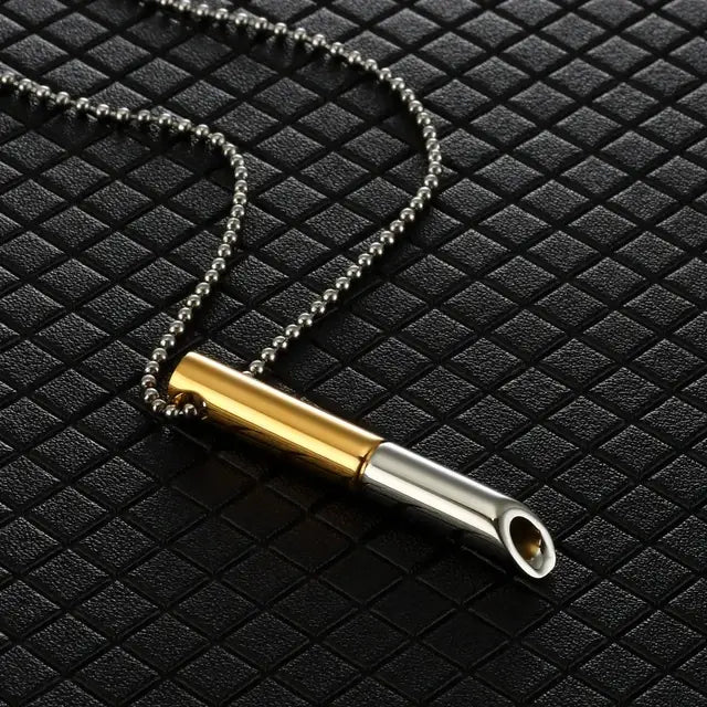 Breathable Anxiety Necklace In Stainless Steel