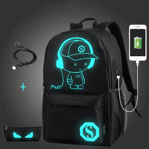 Glow-in-the-Dark Computer Backpack - Music Kid Style Frugal Finds Galore