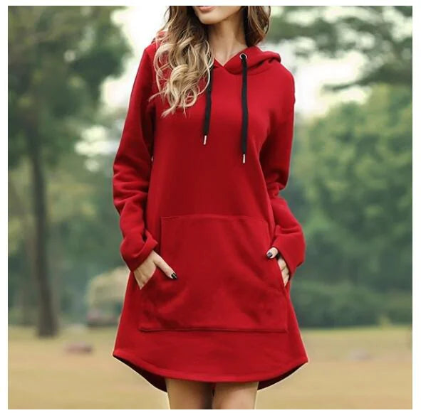 Solid Color Long Sleeve Hoodie