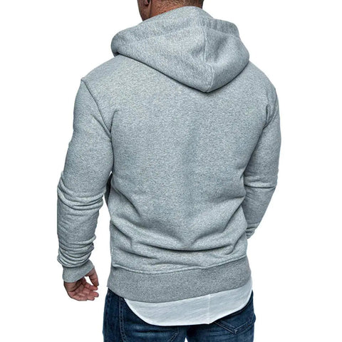 Men's Fashion Zip Pocket Drawstring Sport Hoodie Frugal Finds Galore