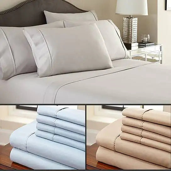 6-Piece Luxury Soft Bamboo Bed Sheet Set